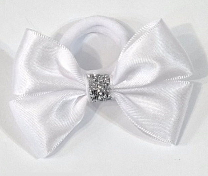 Гумка Бантик для дівчинки біла 2 шт. Київ - фото 1