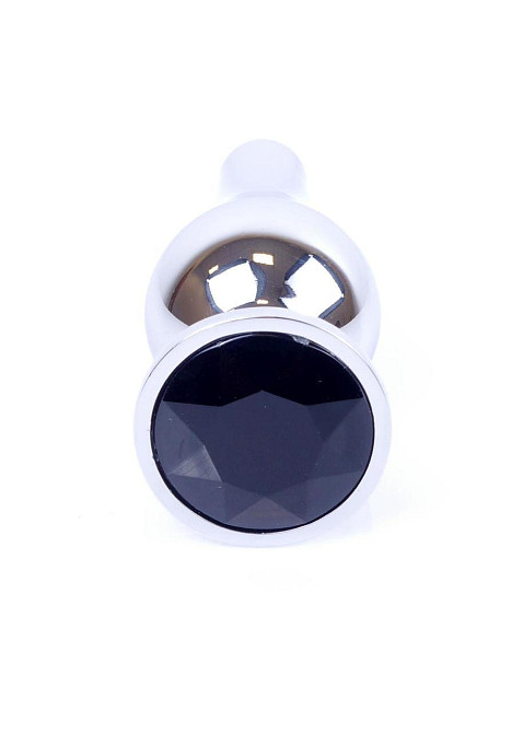 Анальная пробка - Jewellery Silver Long Plug Black Sex Aura Киев - изображение 2