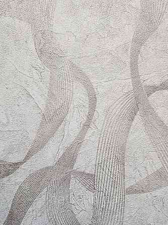 Шпалери метрові вінілові на флізеліні Sintra Vila абстракція зигзаги смуги бежеві золотисті 532522 Київ