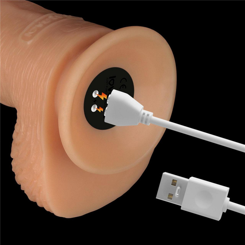 Реалистичный вибратор - Vibrating Power Basics Cock 9.5