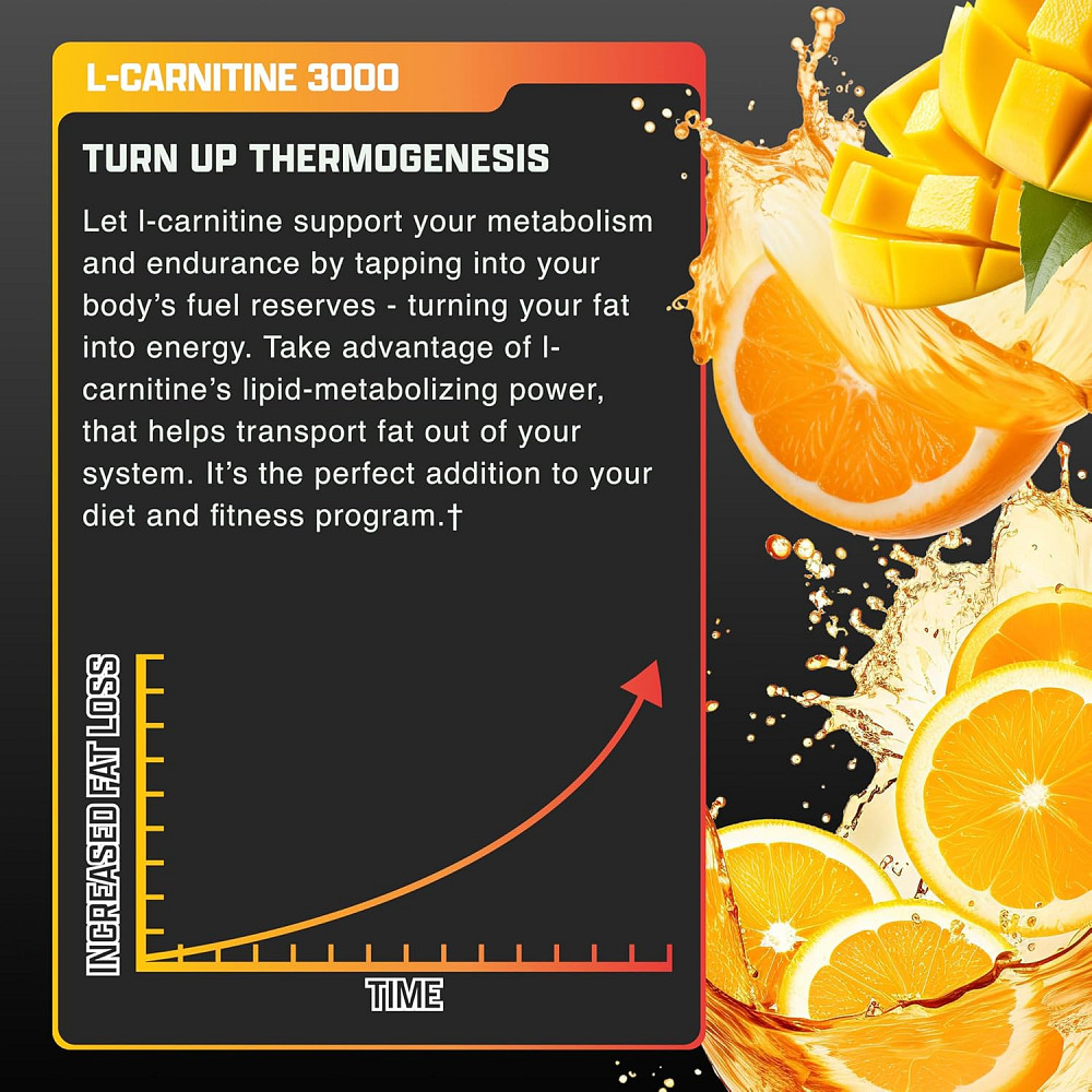 Liquid Carnitine 3000 473 ml (Orange Mango) Луцьк - фото 6