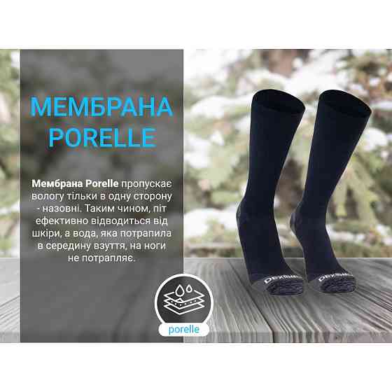 Шкарпетки Dexshell Terrain Walking 2.0 Socks, чорно-сірі, розмір S (36-38) Киев