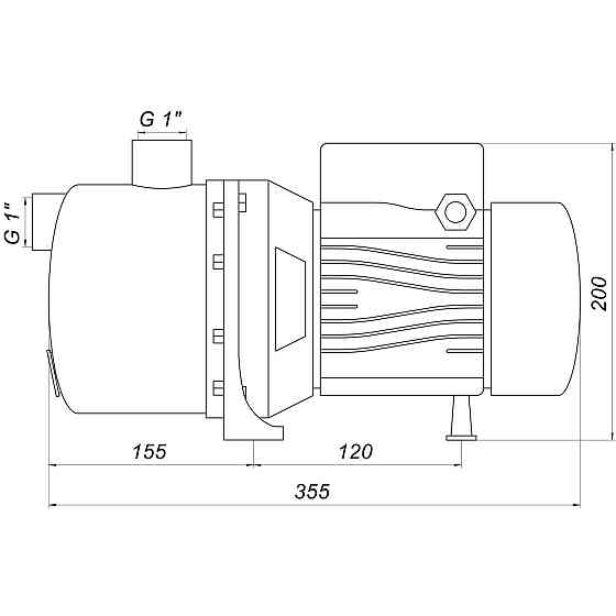 Насос відцентровий Optima JET 80S-PL 0,8кВт нержавійка (000010789) Київ