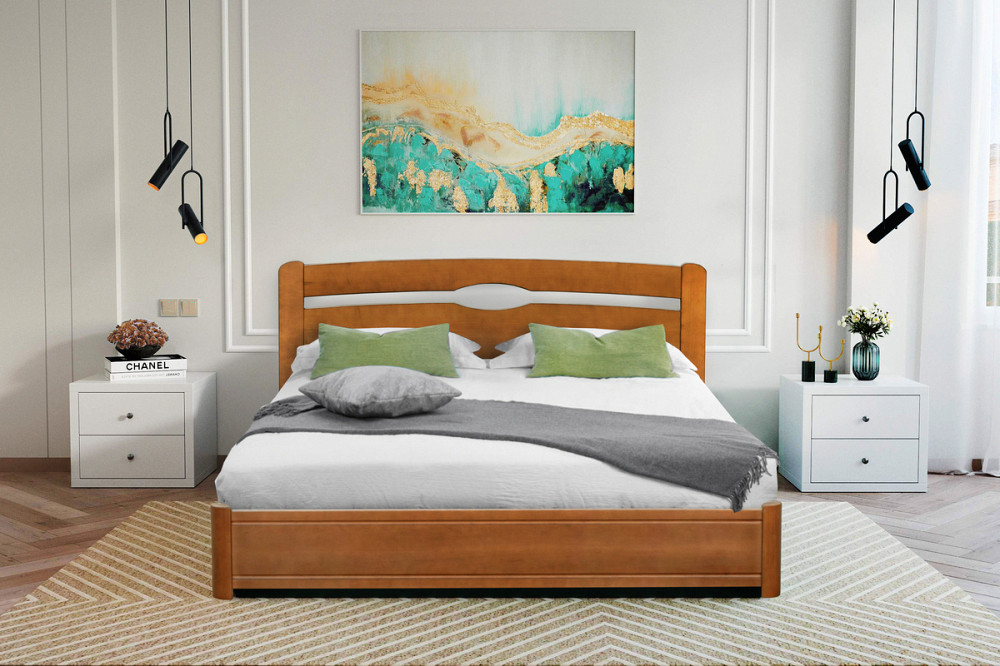 Ліжко Кароліна ПМ 1600*2000,горіх Киев - изображение 1