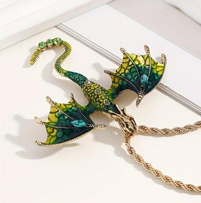 Кулон Дракон на цепочке, подвеска в виде дракона для подарка Киев - изображение 3