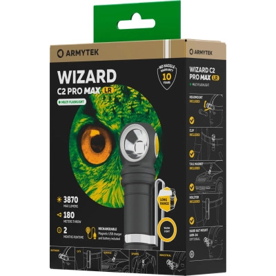 Фонарь Armytek Wizard C2 Pro Max LR Warm (F06702W) Винница - изображение 4