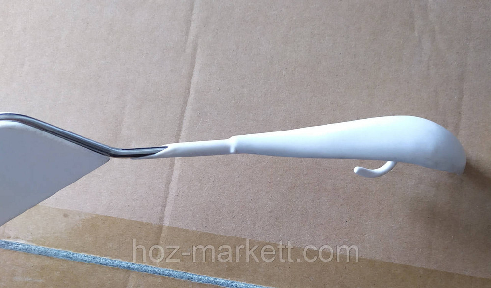 Вішалки плічка, тремпіль металевий у білому силіконі з хромованим гачком широкі з декором дерево Харків - фото 3