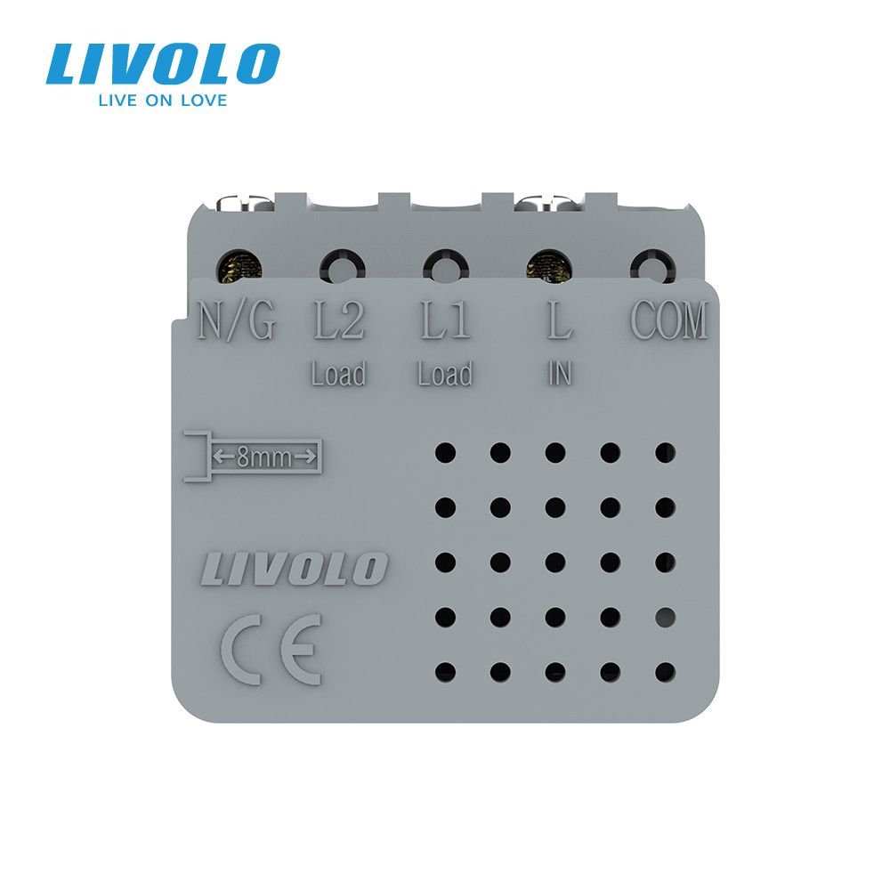LIVOLO USB Type-C розетка LIVOLO, PD 45W, Power Delivery, швидка зарядка, чорна, модуль (VL-FCU Коломия - фото 6
