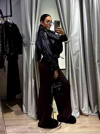 Женский стильный повседневный костюм двойка турецкая вискозная двунитка Шоколад Одесса