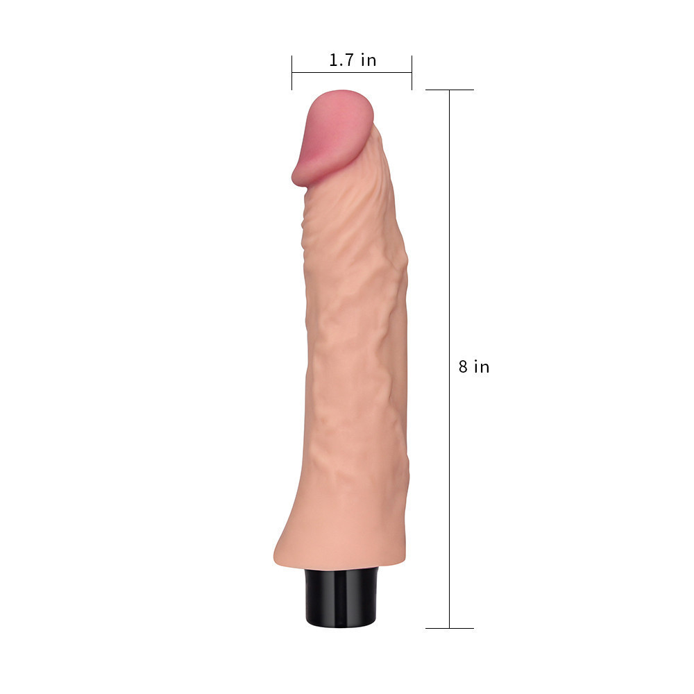 Реалістичний вібратор - Real Softee Vibrator 8" Sex Aura Київ - фото 6