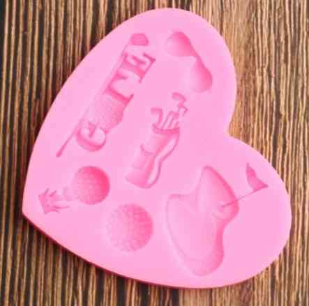 Молд силіконовий Гольф 83 на 74 мм рожевий Київ