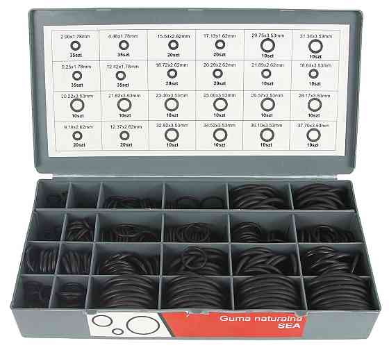 Набор резиновых уплотнительных колец 4 лотка 900 шт Mar-Pol (M66453) Нововолынск