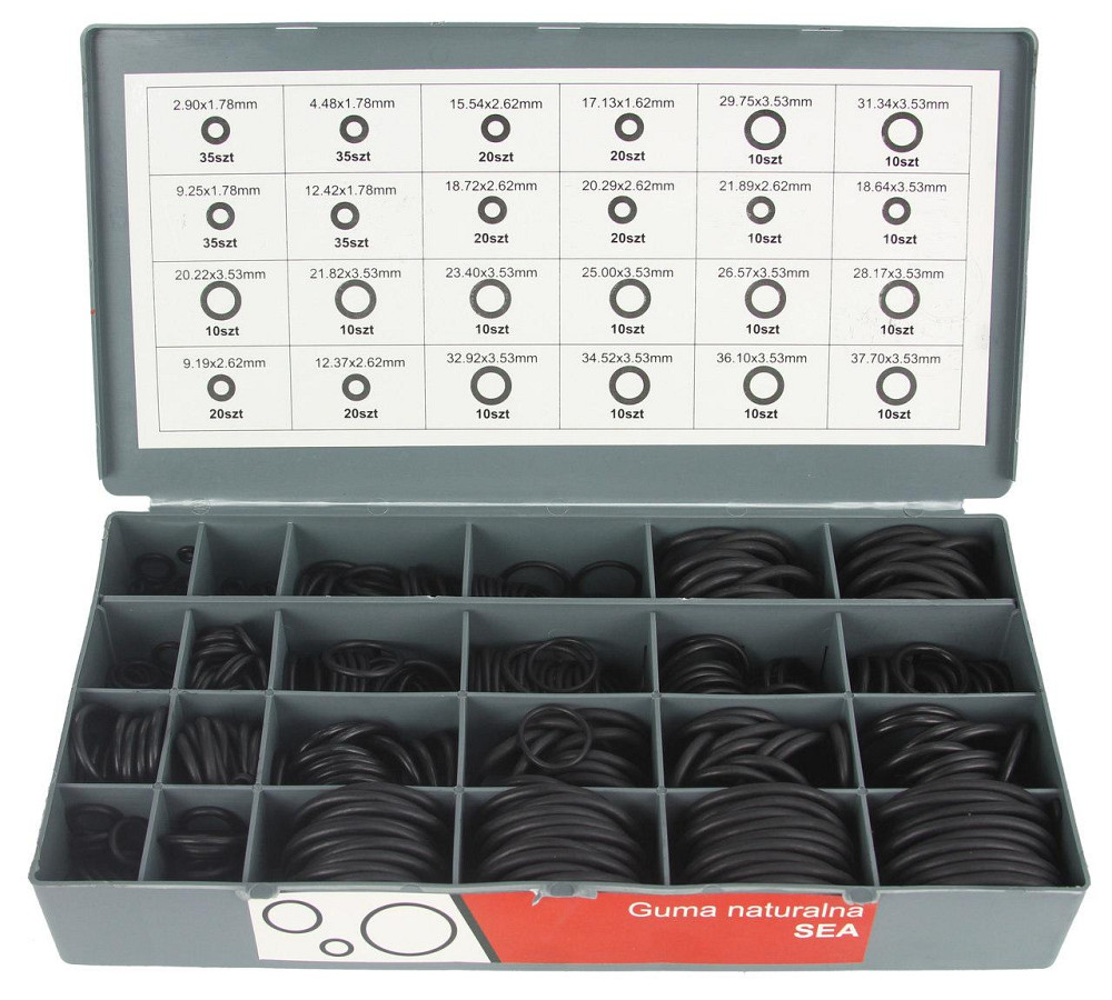 Набор резиновых уплотнительных колец 4 лотка 900 шт Mar-Pol (M66453) Нововолынск - изображение 6