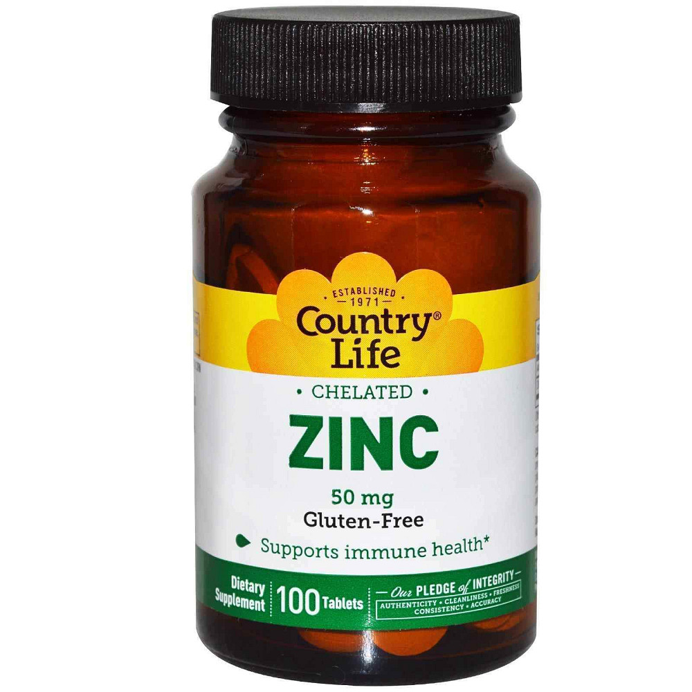 Цинк хелатний (Chelated Zinc) 50 мг 100 таблеток Київ - фото 1