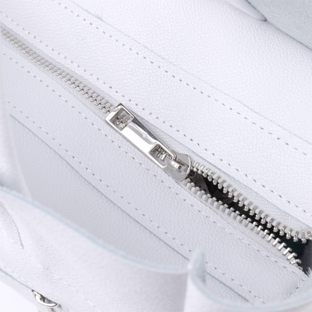 Практична сумка-шоппер із натуральної шкіри Біла (SHVIGEL) Київ - фото 9