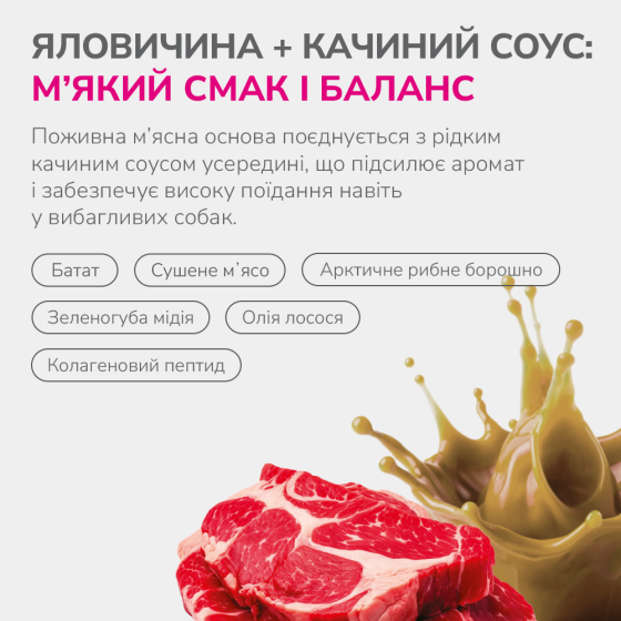 LK Baits Pet Nutrigo Treat Veal Функціональні ласощі для собак з яловичиною та качиним соусом (Ø 12 мм), 150 г Киев