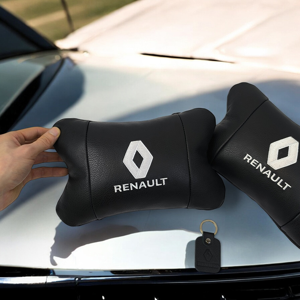 Автоподушка під голову Renault, М'яка подушка для подорожей підголівник, Подушка під голову для поїздок WY-93 Львів - фото 13