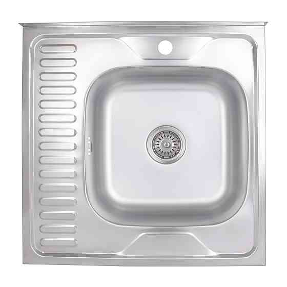 Кухонная мойка Brinex 6060-R 0,6 мм Satin (BRIN6060RSAT06) Киев