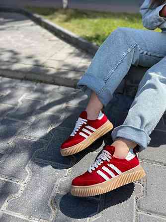 Dino Vittorio Кеди жіночі Dino Vittorio червоні натуральна замша 37-40 розміри (2408/131/250) Коломия