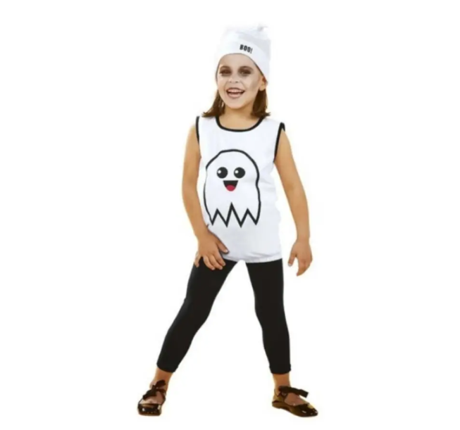 Костюм для Хелловін для дівчинки Привид 2-4 роки чорно-білий Київ - фото 1