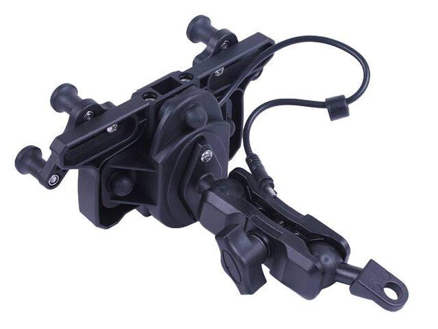 Держатель телефона HFCM-34 (крепление на руль), с ручкой и беспроводной зарядкой Мукачево - изображение 2