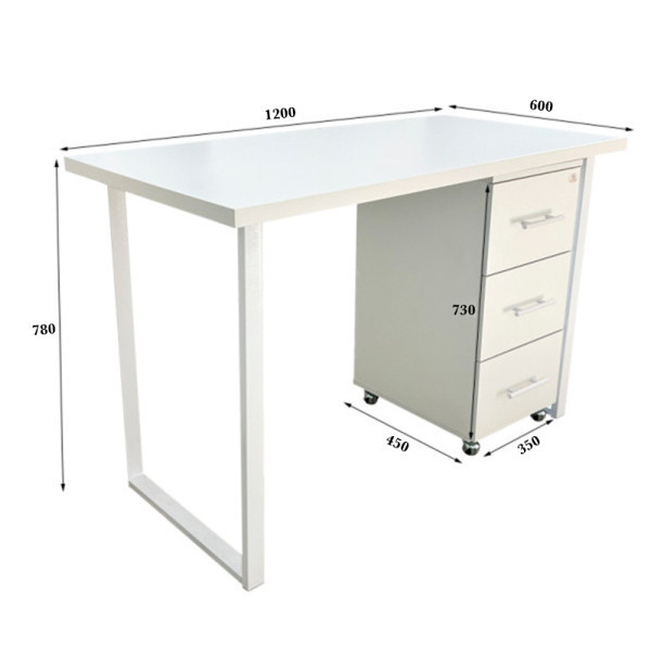 Стіл манікюрний Глорі з тумбою на колесах Київ - фото 1