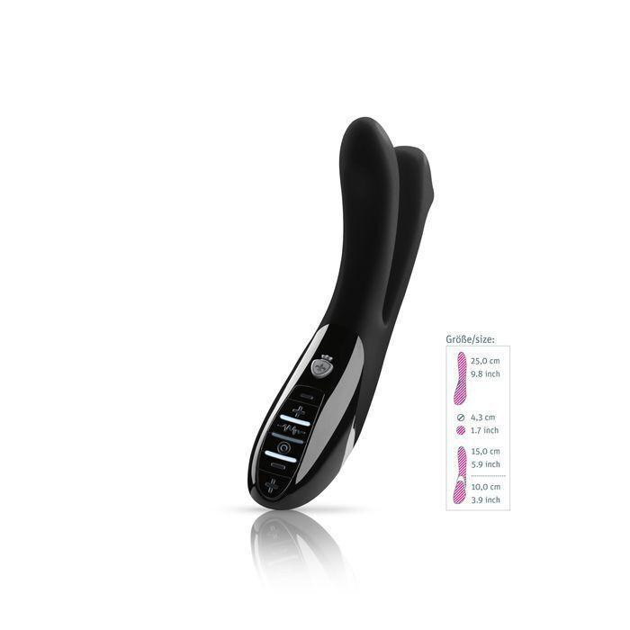 Вібратор подвійний з електростимуляцією Mystim Tingling Aparte eStim Black, міостімулятор Sex Aura Київ - фото 3