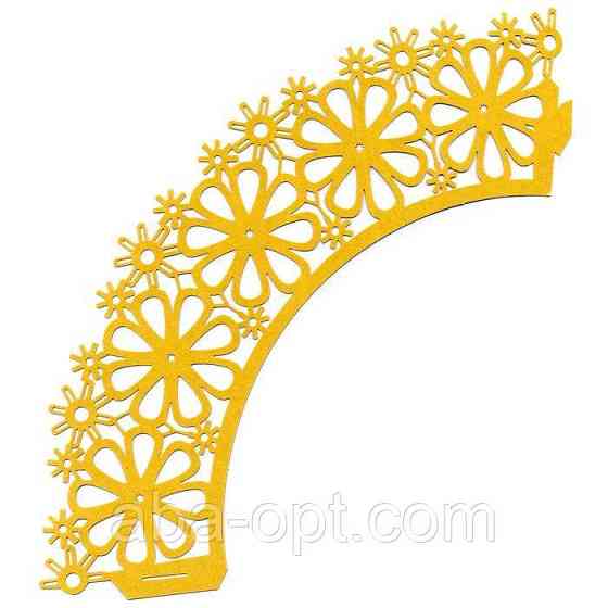 Накладка паперова декоративна ажурна для маффінів різних кольорів (уп 20 шт ) Одеса