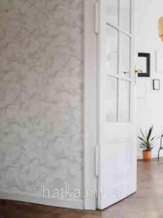 Обои виниловые на флизелине Marburg 31737 Imagine штукатурка под мрамор серые на белом фоне Киев