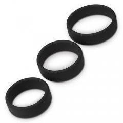 Ерекційні кільця - Power Plus Soft Silicone Pro Ring Black Sex Aura Київ - фото 5