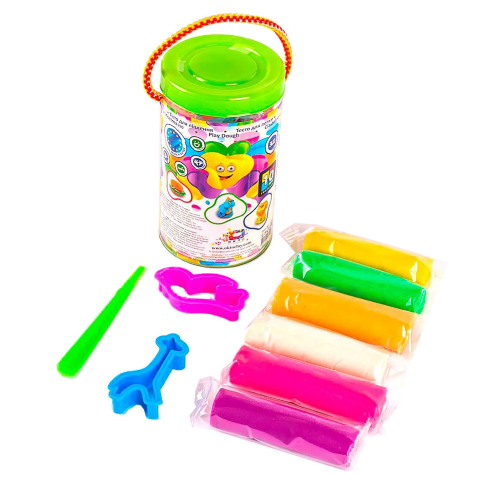 Набір тіста для ліплення TM Lovin'Do 6 кольорів у тубусі 31007 Вінниця - фото 1