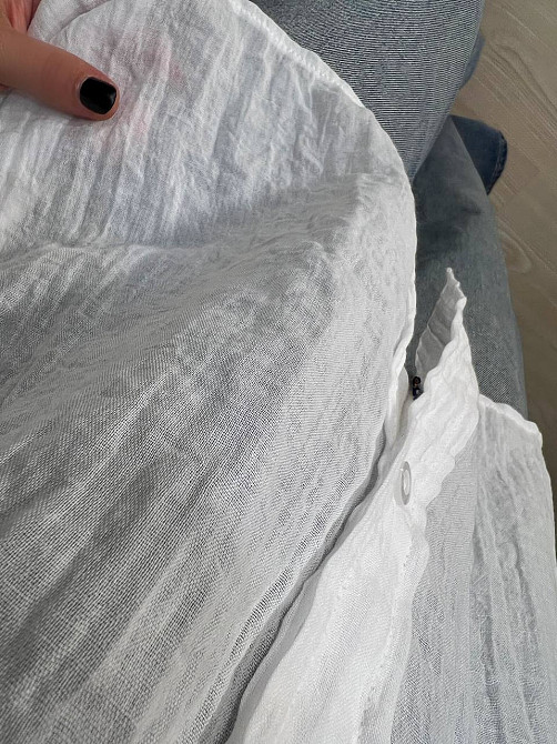 Рубашка женская Xingyue 388 оверсайз хлопок жатка с карманом, белый, one size Киев - изображение 12