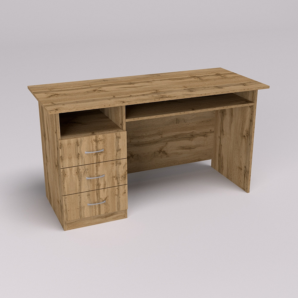 Стіл офісний ОСП-3, Дуб Аппалачі, 1400/600/760 Львів - фото 2