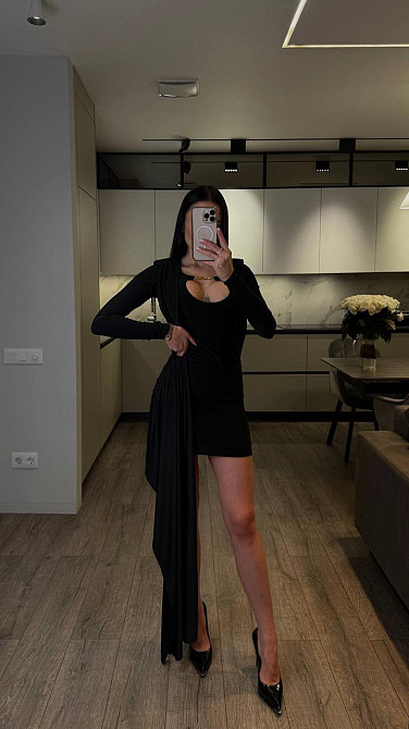 Жіноча романтична святкова мініплаття олія кора Чорний, 44/46 Одеса - фото 4