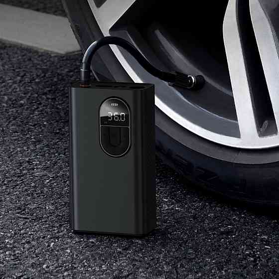 Автомобільний насос Baseus Energy Source Inflator Pump Black Киев