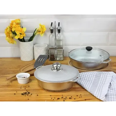 Сковорода Brizoll Monolith алюмінієва 24 см (5-2460) Винница