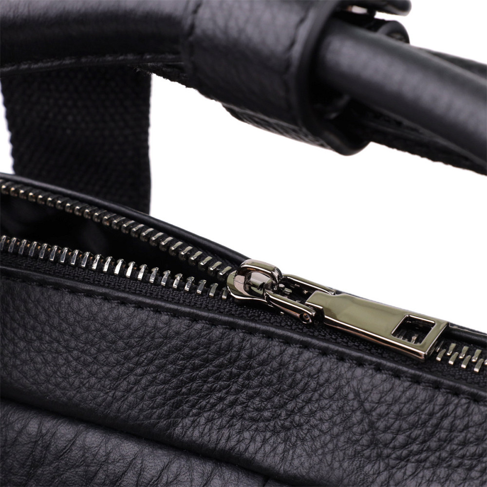 Портфель для чоловіків з натуральної шкіри Vintage 23042 Чорний Київ - фото 6