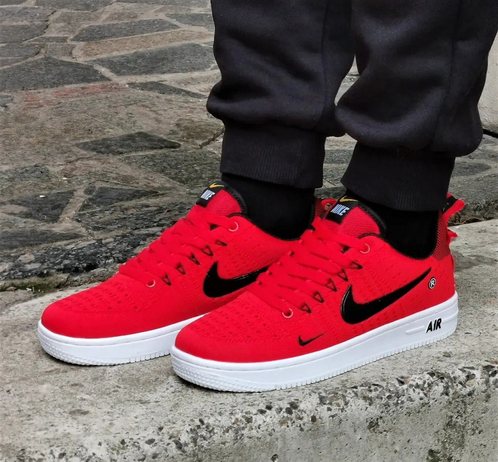 Кроссовки Nike Force Красные Женские Форсы Найк (размеры: 36,37,38,39,40,41,42,43) Днепр - изображение 8