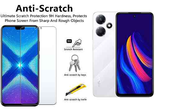 Защитное стекло NeoGlass для Infinix Hot 30, Hot 30 Play – ультрапрозрачное и устойчивое Киев