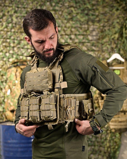 Плитоноска 4 точки сброса 7.62 пиксель   ПП4631 Одесса - изображение 2