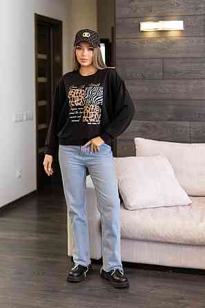 Трикотажний жіночий світшот двонитка "Safari" | Батал Київ