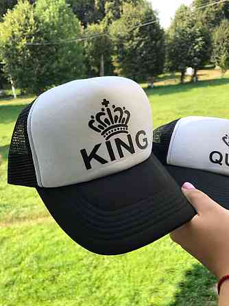 Парные кепки- тракеры с надписями - 