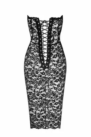 Сукня Noir Handmade F301 Catalyst lace up midi dress - M Львів