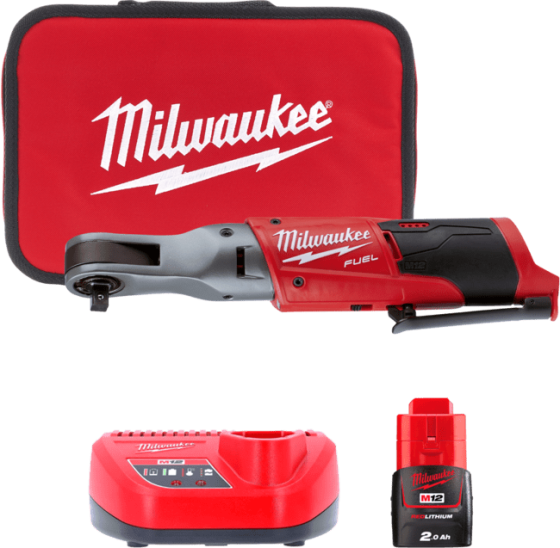 Гайкокрут кутовий акумуляторний 3/8 дюйма MILWAUKEE, M12 FIR38-201B, 75Нм (+ заряд.пристрій, 1 акум., в сумці) Одесса