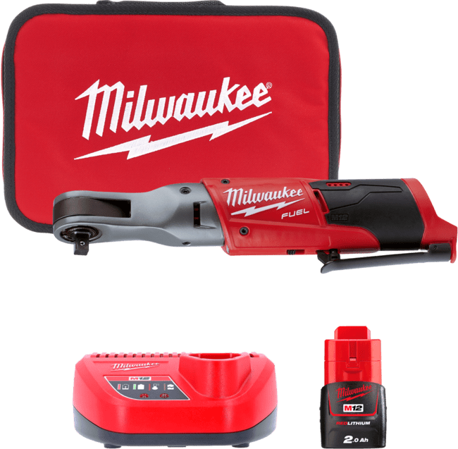 Гайкокрут кутовий акумуляторний 3/8 дюйма MILWAUKEE, M12 FIR38-201B, 75Нм (+ заряд.пристрій, 1 акум., в сумці) Одесса - изображение 1