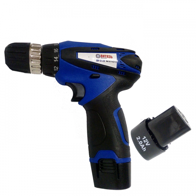 Шурупокрут акумуляторний Вітязь ДА 12-2Л Li-on 2-швидкісний Коломия - фото 2