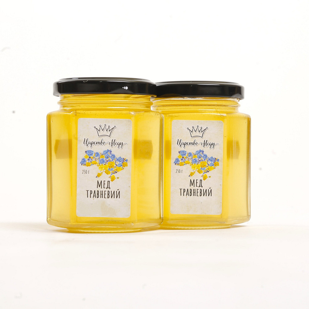 Натуральный майский мед в стеклянной банке весом 250 грамм Одесса - изображение 1