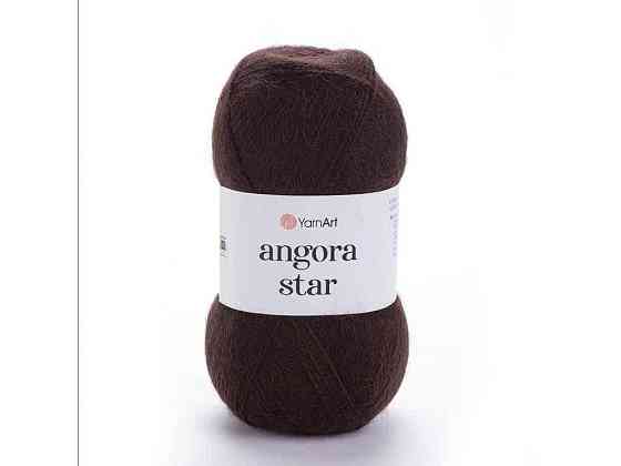 Пряжа Angora Star шоколадний 80% акрил 20% вовна 500м 100г 5шт/уп 116 ТМ YarnArt Київ