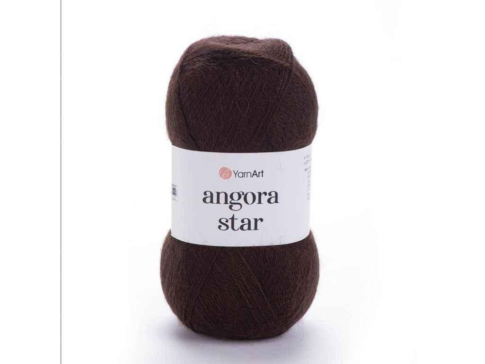 Пряжа Angora Star шоколадний 80% акрил 20% вовна 500м 100г 5шт/уп 116 ТМ YarnArt Київ - фото 1