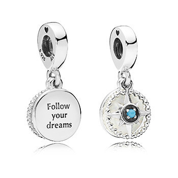 Срібна підвіска-намистина Пандора  797196EN23 MasterSem Київ - фото 2